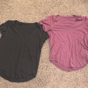 Lululemon love tees. Sold as set. Size 8
